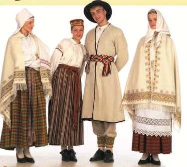 Латышскія ўборы